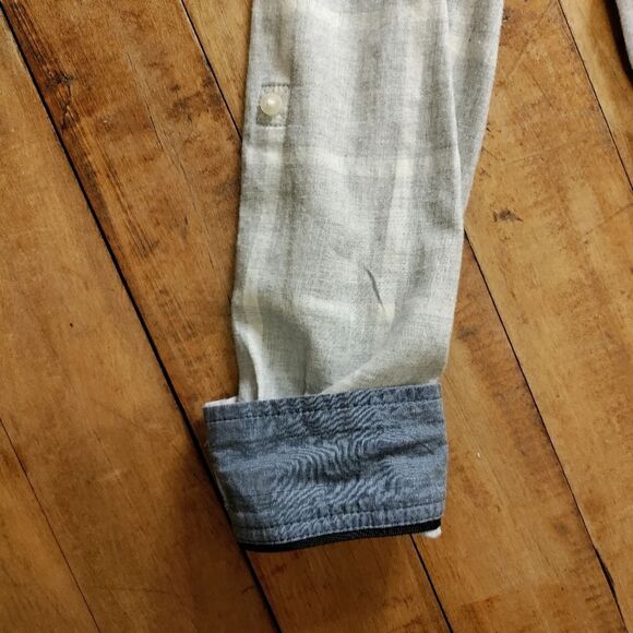 Tommy Hilfiger button down long sleeve shirt Mens size XL Cotton gray collared - Picture 5 of 6